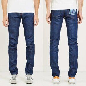 Naked & Famous Raw Japanese Selvedge Jeans Mens Size 33 Kasuri Super Guy Denim